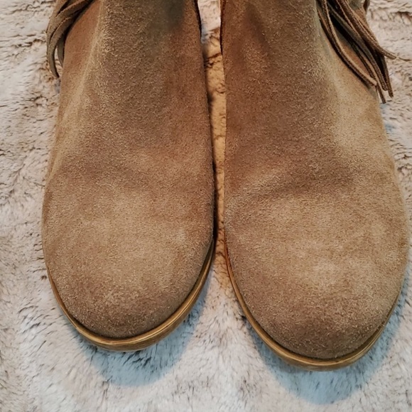 Lucky Brand Tan Suede LK-Beeliner Booties Size 7 - Picture 2 of 3